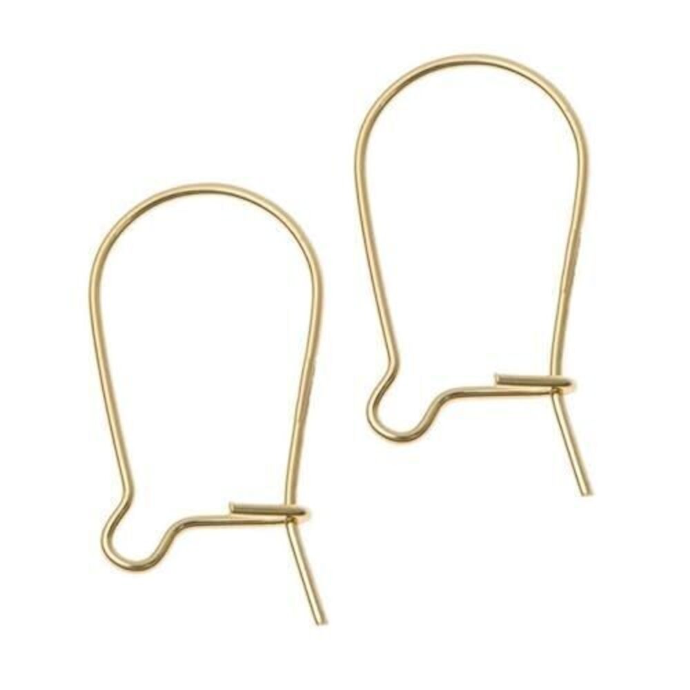 9777 200pcs Hypoallergenic Earring Hooks Kidney Ear Wire Connector 25mm